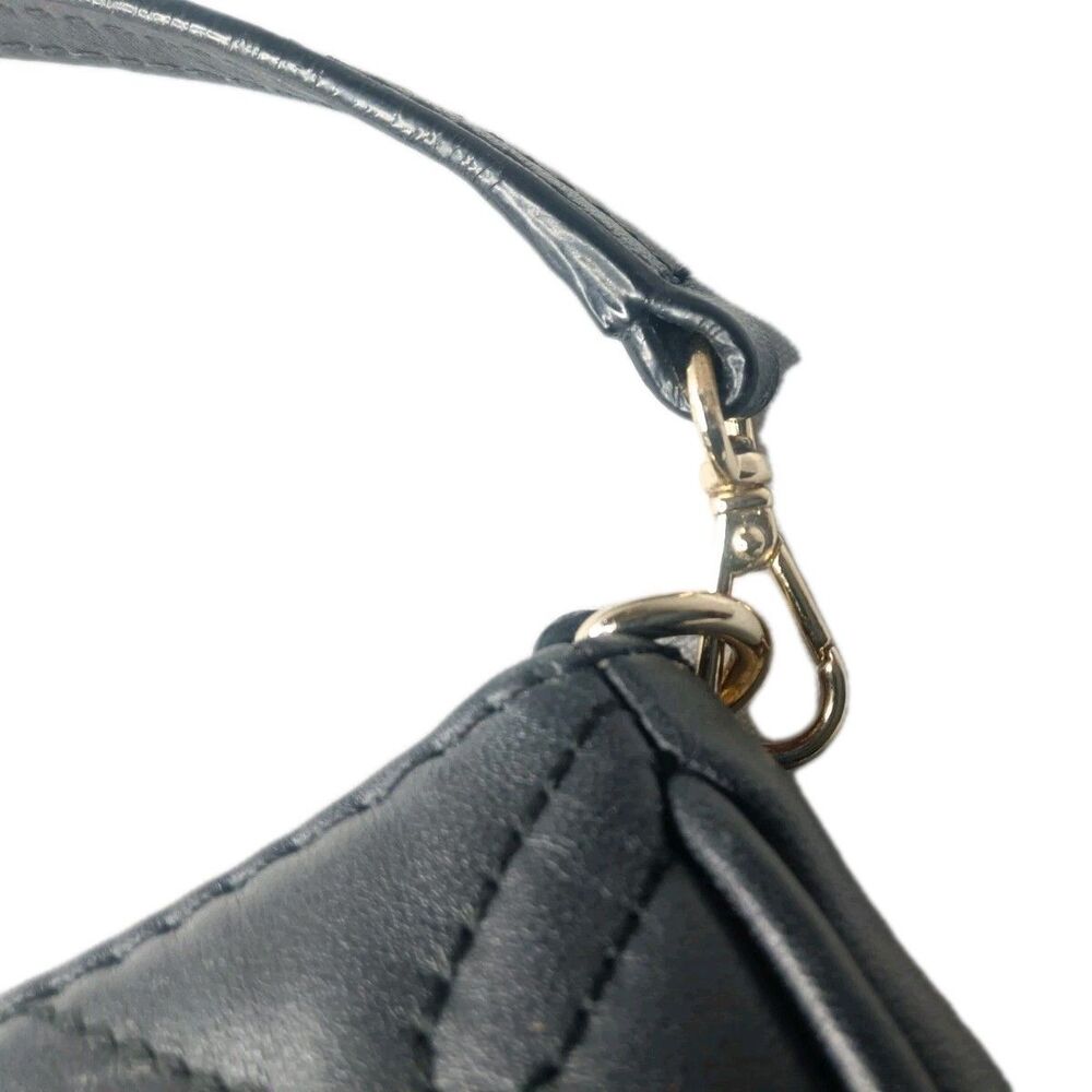 Kate Spade Linet Astor Court Quilted Black Leather Wristlet Purse WLRU1780 - Picture 11 of 11